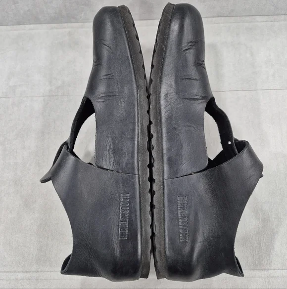 Birkenstock Paris T strap Mary Jane shoes size 40 women's US 9 black leather - Picture 6 of 14